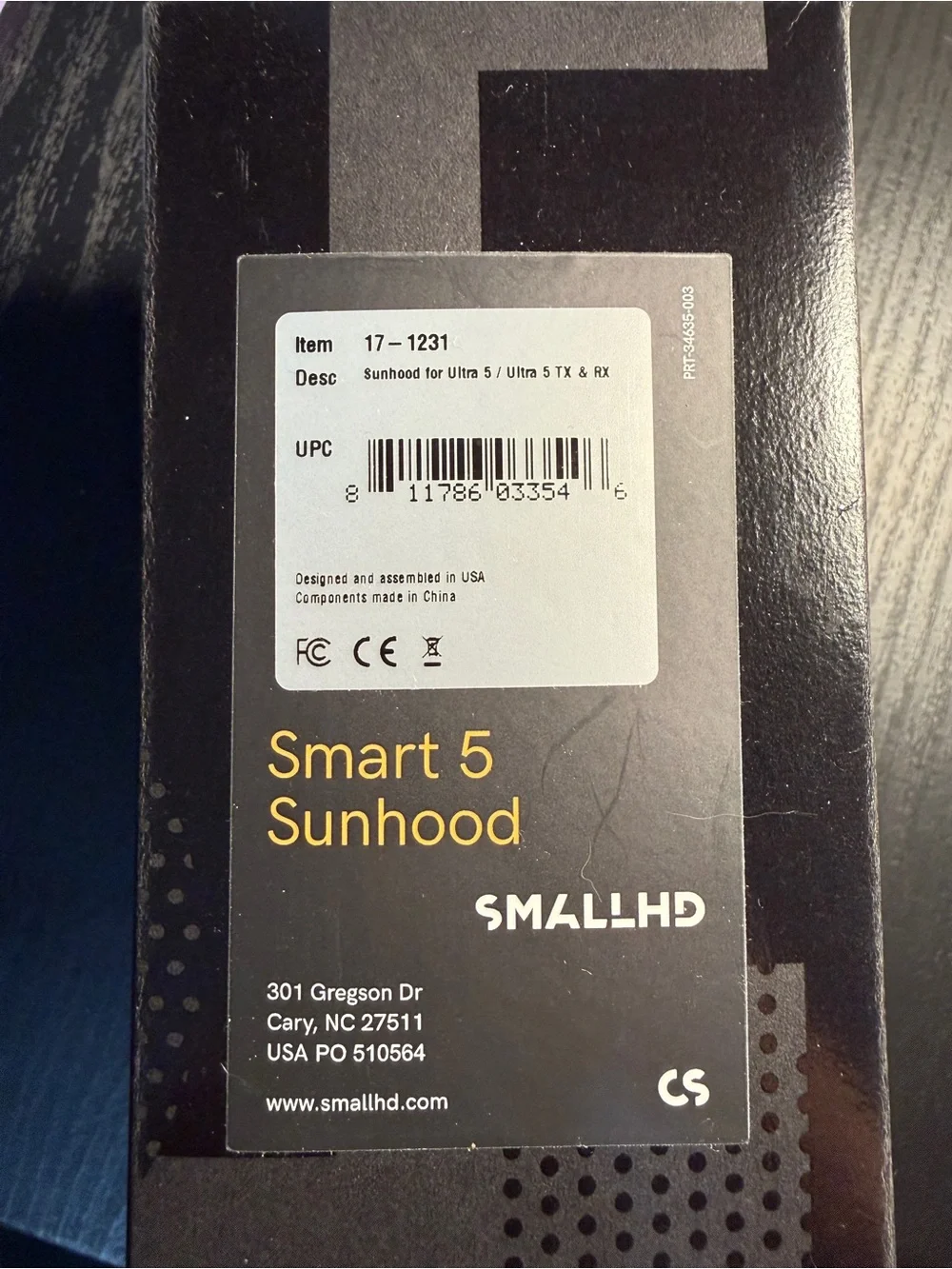 SmallHD Smart 5 Sunhood - Black